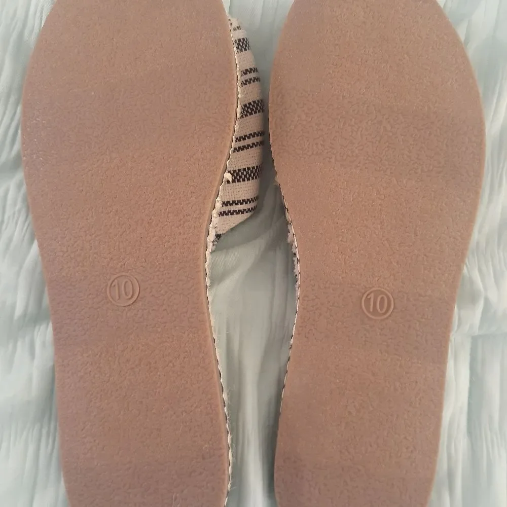 NEW! TWIST KNOT ESPADRILLE SLIP ON SANDALS